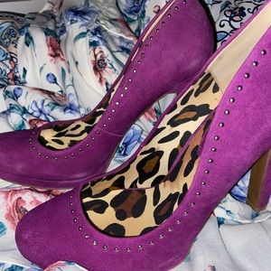 Purple studded Heels from Jessica Simpson